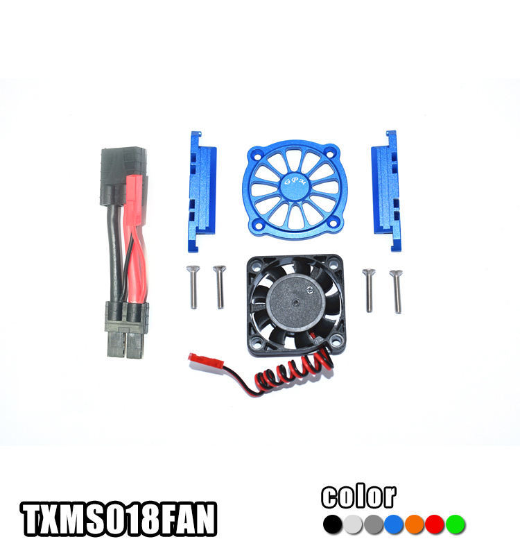 ALUMINUM MOTOR HEATSINK WITH COOLING FAN TXMS018FAN for 1/10 scale Traxxas Maxx 89076-4 RC Monster truck